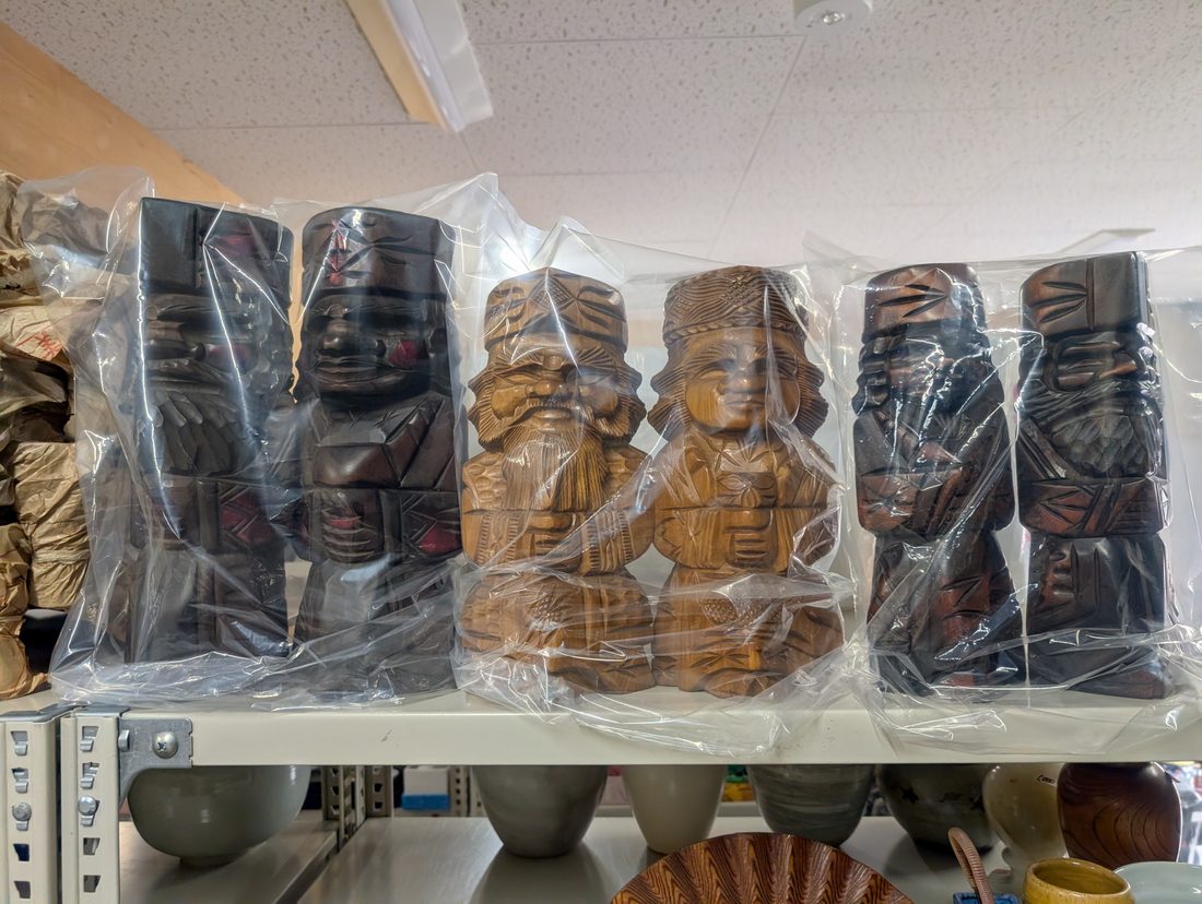 アイヌ木彫り人形 まとめ売り 北海道民芸品 ニポポ エカシ メノコ