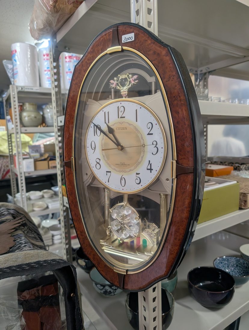 CITIZEN シチズン スモールワールド メロディ 掛け時計 飾り振り子 木目調